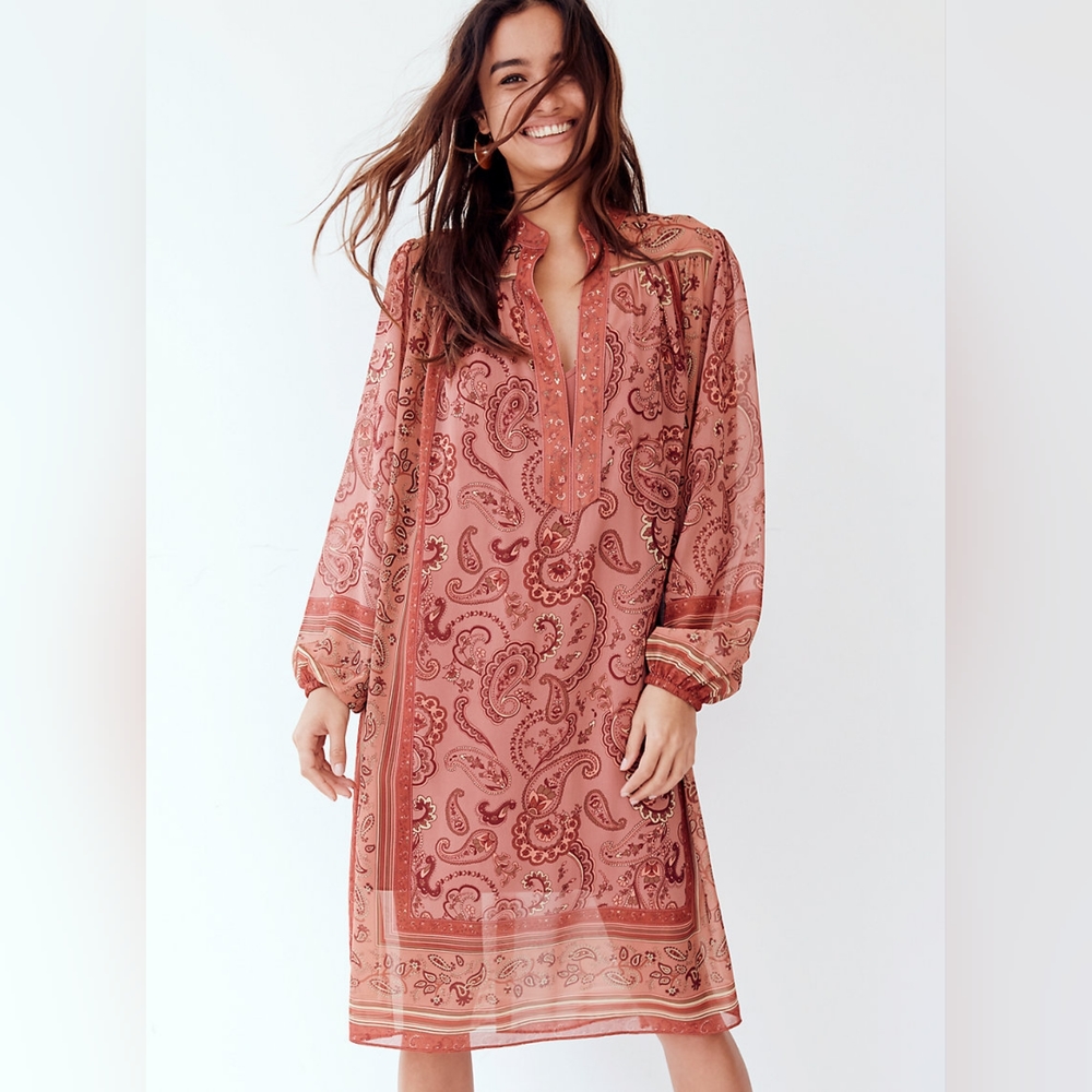 Wilfred Rust Paisley Tunic Dress